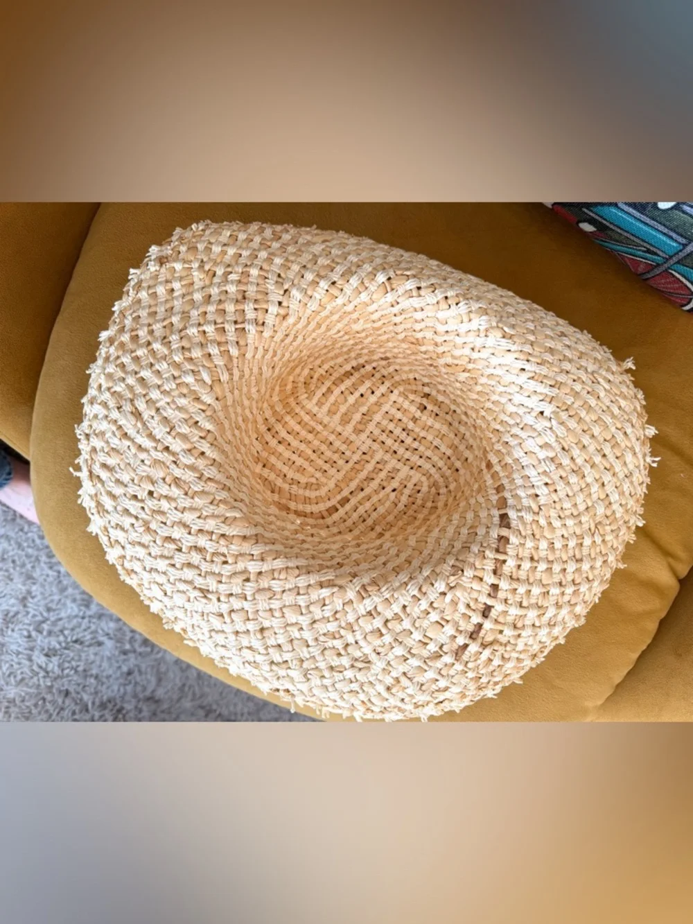 Straw Wide-Brim Sun Hat - Natural